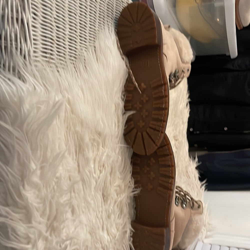 Frye Women's Tan Lace-Up Boots - Picture 3 of 4